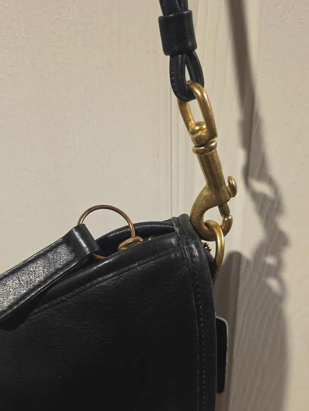Coach vintage Swinger bag, classic half-moon shape and Double Strap - Picture 7 of 10